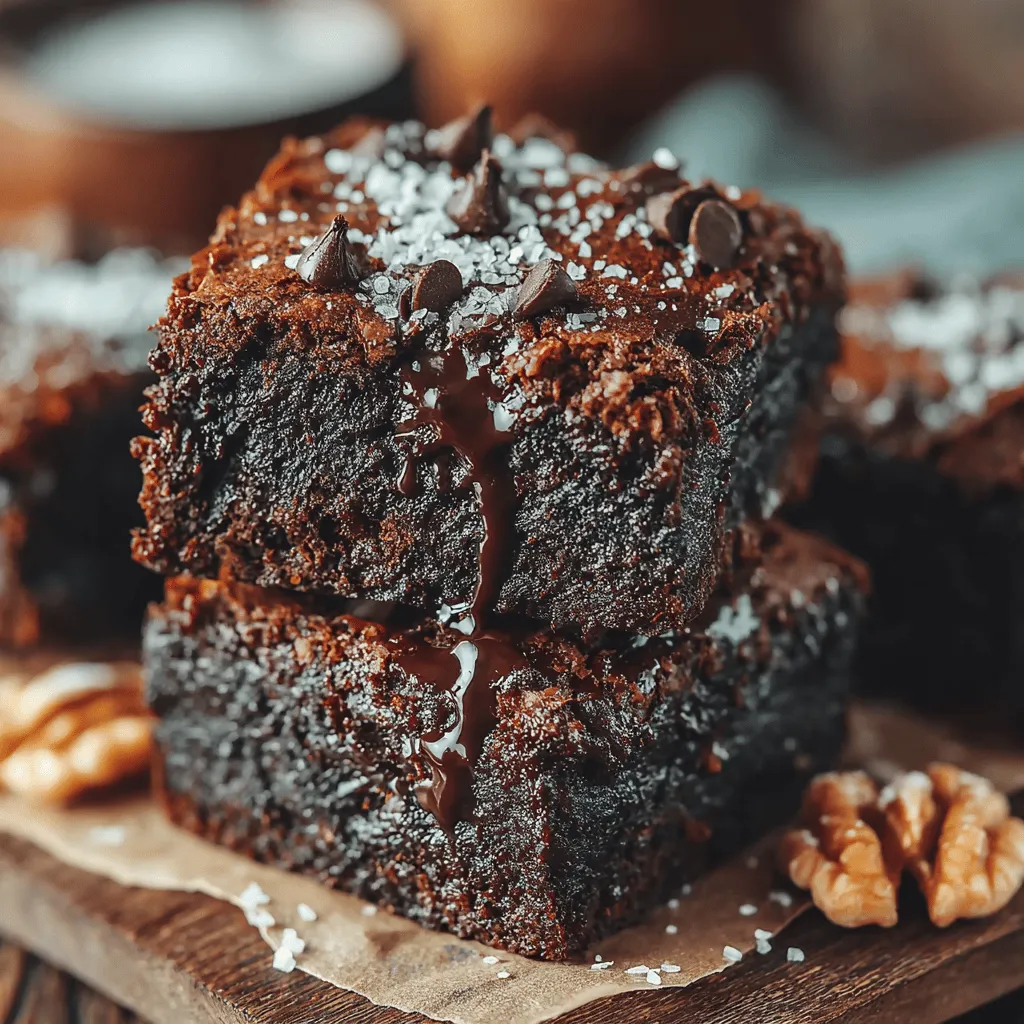 To achieve the perfect texture in your Delightful Dark Chocolate Zucchini Brownies, it is crucial to start by properly combining your dry ingredients. Begin by measuring out your dry components: all-purpose flour, cocoa powder, baking soda, and a pinch of salt. For best results, sift or whisk these ingredients together in a large mixing bowl. This process helps prevent clumps and ensures that the cocoa powder and leavening agents are evenly distributed. An even mixture is vital for achieving a consistent brownie texture, allowing for uniform rising while baking.