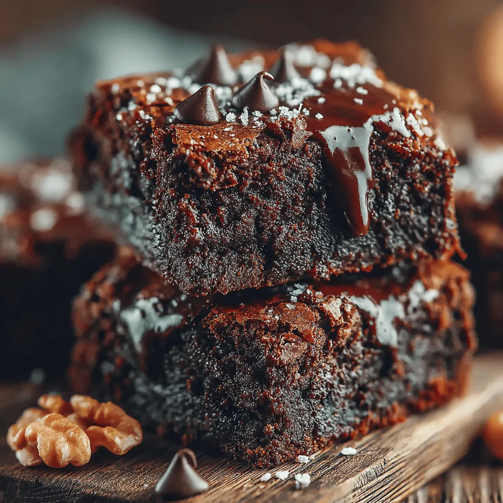 To achieve the perfect texture in your Delightful Dark Chocolate Zucchini Brownies, it is crucial to start by properly combining your dry ingredients. Begin by measuring out your dry components: all-purpose flour, cocoa powder, baking soda, and a pinch of salt. For best results, sift or whisk these ingredients together in a large mixing bowl. This process helps prevent clumps and ensures that the cocoa powder and leavening agents are evenly distributed. An even mixture is vital for achieving a consistent brownie texture, allowing for uniform rising while baking.