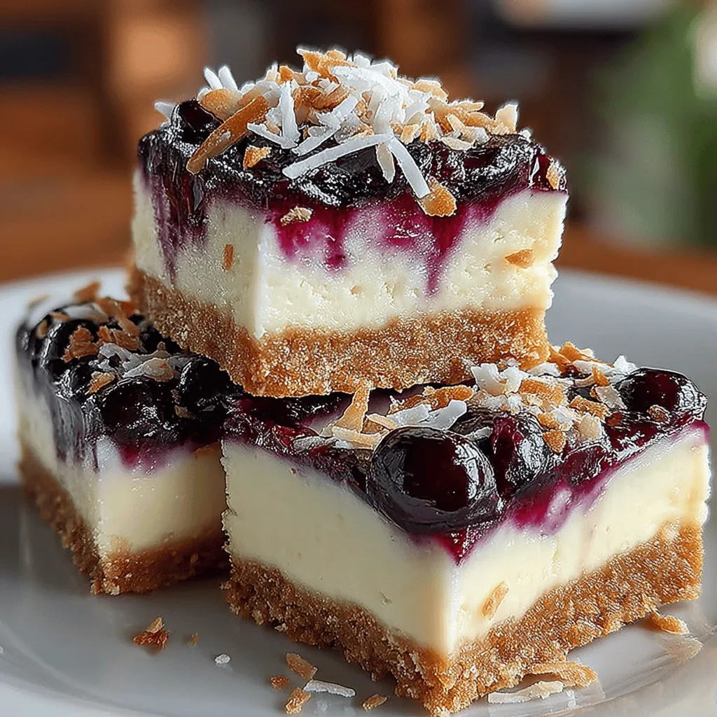 If you’re in search of a dessert that perfectly balances health and indulgence, look no further than Blueberry Bliss Coconut Cream Bars. These delightful bars combine the sweetness of fresh blueberries with the creamy richness of coconut cream, creating a treat that is not only delicious but also visually appealing. Perfect for summer gatherings or as a healthy snack, Blueberry Bliss Coconut Cream Bars offer a refreshing burst of flavor that will leave your taste buds dancing.