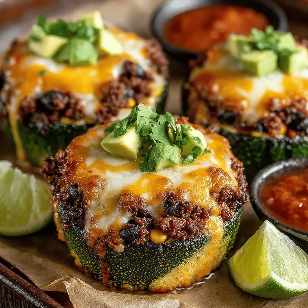 Are you ready to elevate your taco night with a healthy and delicious twist? Meet Mini Zucchini Taco Cups, the perfect blend of flavor and nutrition that will satisfy your cravings while keeping your meal light and fresh. These bite-sized delights transform traditional tacos into a fun and innovative dish that everyone will adore. Made with zucchini as the base, these mini cups not only provide a unique presentation but also pack a nutritional punch, making them an excellent choice for family dinners, parties, or even meal prep.