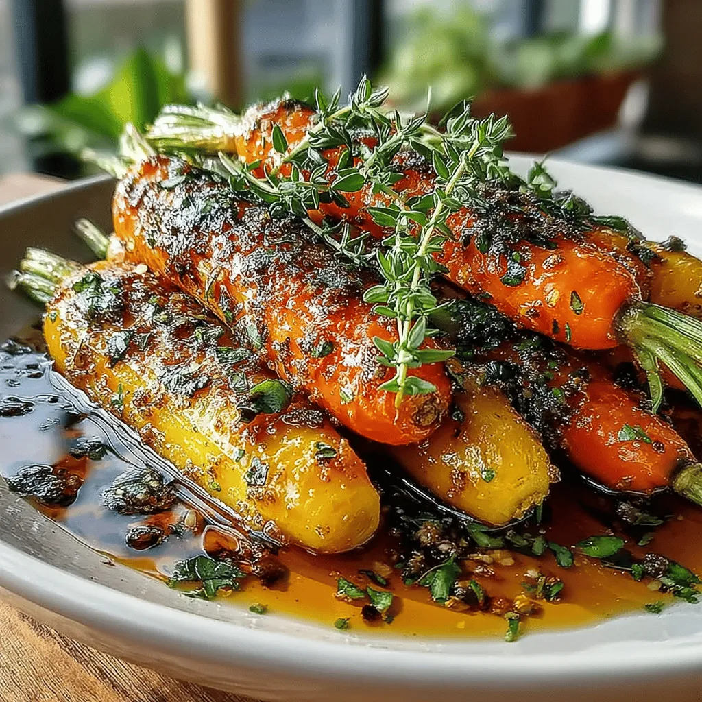 When it comes to creating a side dish that is both visually appealing and packed with flavor, Sweet & Savory Honey Roasted Carrots with Thyme stands out as a top contender. This delightful recipe marries the natural sweetness of carrots with the rich, aromatic essence of thyme and the warmth of honey. Whether you're preparing a weeknight dinner or looking to impress guests at a gathering, this dish is incredibly versatile, complementing everything from roasted meats to hearty grain bowls.