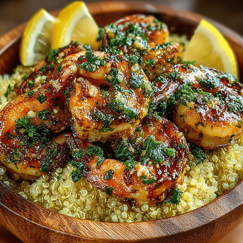In the realm of quick and nutritious meals, Garlic Butter Shrimp & Quinoa Delight stands out as an exceptional choice. This dish is not only packed with flavor but also rich in protein and healthy ingredients, making it ideal for busy weeknights or leisurely weekend gatherings. The marriage of succulent shrimp and fluffy quinoa creates a delightful balance of taste and nutrition, appealing to both seafood lovers and health-conscious eaters alike.