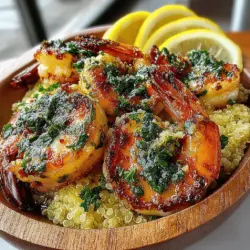 In the realm of quick and nutritious meals, Garlic Butter Shrimp & Quinoa Delight stands out as an exceptional choice. This dish is not only packed with flavor but also rich in protein and healthy ingredients, making it ideal for busy weeknights or leisurely weekend gatherings. The marriage of succulent shrimp and fluffy quinoa creates a delightful balance of taste and nutrition, appealing to both seafood lovers and health-conscious eaters alike.
