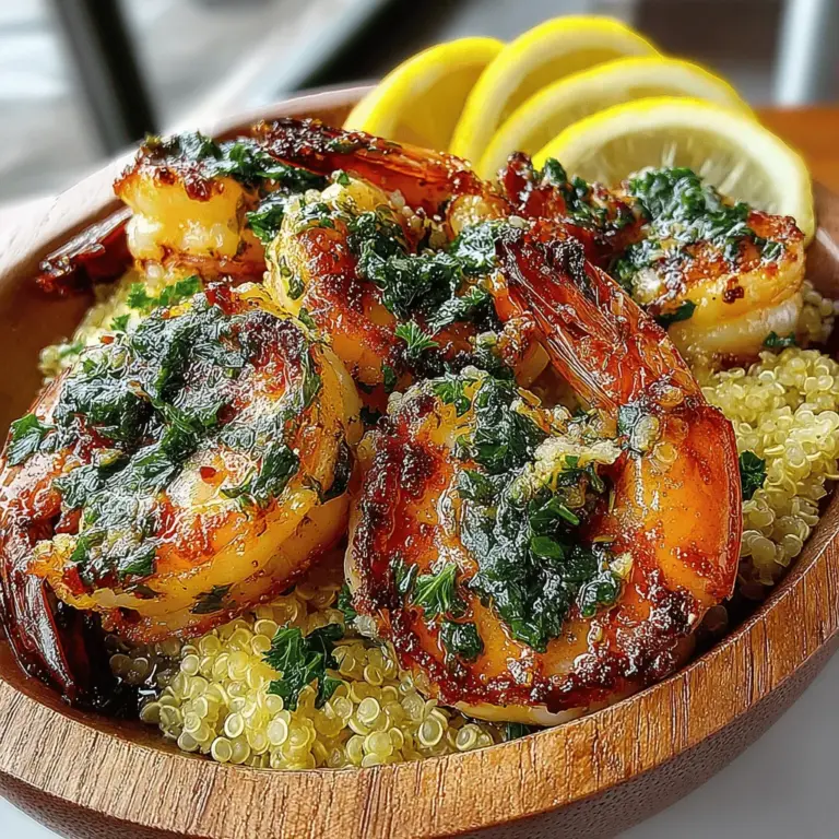 In the realm of quick and nutritious meals, Garlic Butter Shrimp & Quinoa Delight stands out as an exceptional choice. This dish is not only packed with flavor but also rich in protein and healthy ingredients, making it ideal for busy weeknights or leisurely weekend gatherings. The marriage of succulent shrimp and fluffy quinoa creates a delightful balance of taste and nutrition, appealing to both seafood lovers and health-conscious eaters alike.