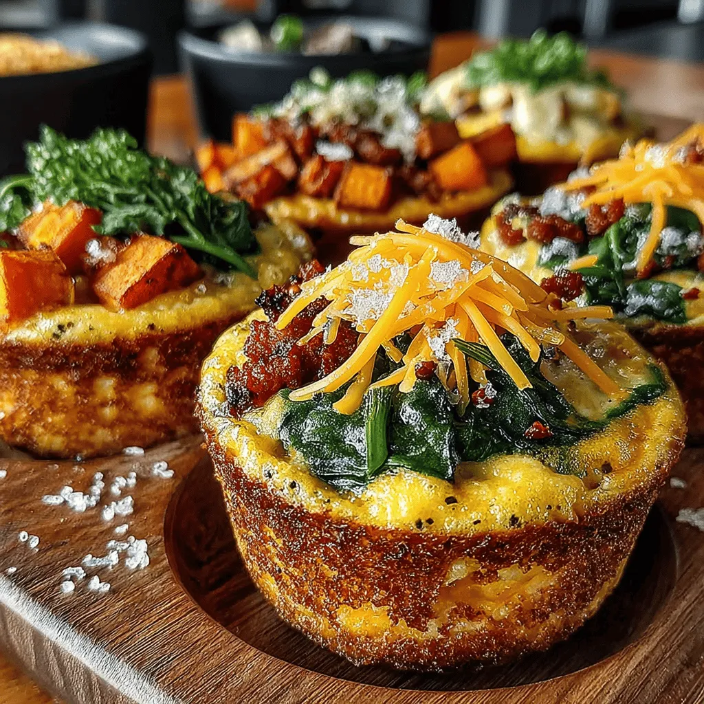 To create these delightful mini frittata cups, a few key ingredients come together to create a harmonious balance of flavor and nutrition. Let's delve into these components: