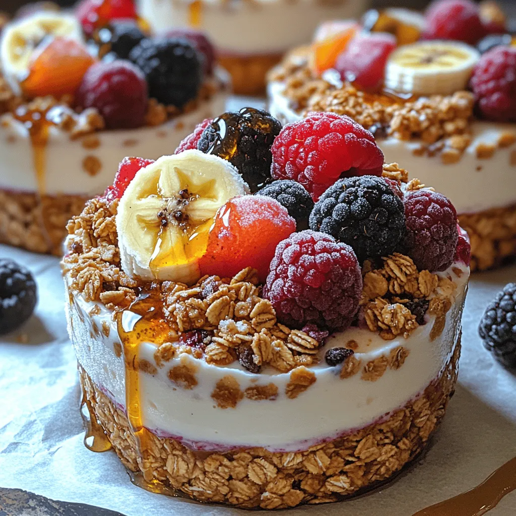 In today’s health-conscious world, finding the perfect balance between indulgence and nutrition can be a challenge. Enter the Frozen Yogurt Granola Sandwich Rounds—a delicious, simple, and delightful treat that not only satisfies your sweet tooth but also packs a nutritional punch. This recipe seamlessly merges the creamy goodness of Greek yogurt with the crunchy texture of granola and a burst of fresh fruits, making it a perfect snack or dessert for any occasion.
