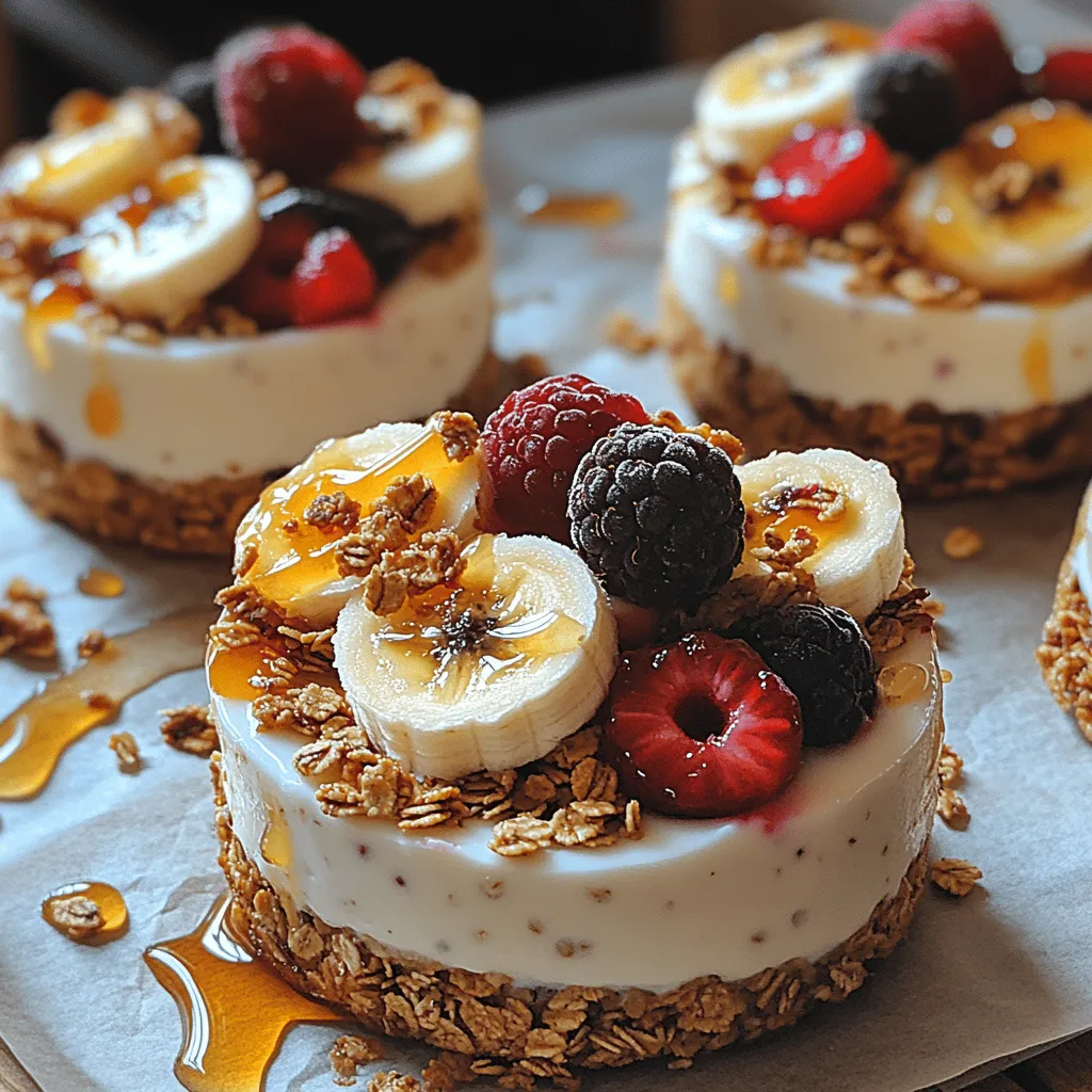 In today’s health-conscious world, finding the perfect balance between indulgence and nutrition can be a challenge. Enter the Frozen Yogurt Granola Sandwich Rounds—a delicious, simple, and delightful treat that not only satisfies your sweet tooth but also packs a nutritional punch. This recipe seamlessly merges the creamy goodness of Greek yogurt with the crunchy texture of granola and a burst of fresh fruits, making it a perfect snack or dessert for any occasion.