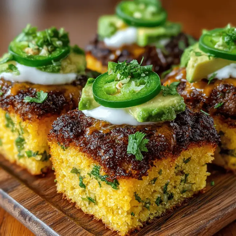 If you’re in search of a recipe that perfectly bridges the gap between comfort food and gourmet dining, look no further than Spicy Green Chili Cornbread Muffin Sliders. These delightful morsels combine the savory richness of cornbread muffins with a zesty kick from green chilies, creating a flavor profile that is both unique and irresistibly satisfying. Whether you’re gearing up for a game day feast, planning a family gathering, or simply want to impress your dinner guests, these sliders are a versatile option that will surely elevate any occasion.