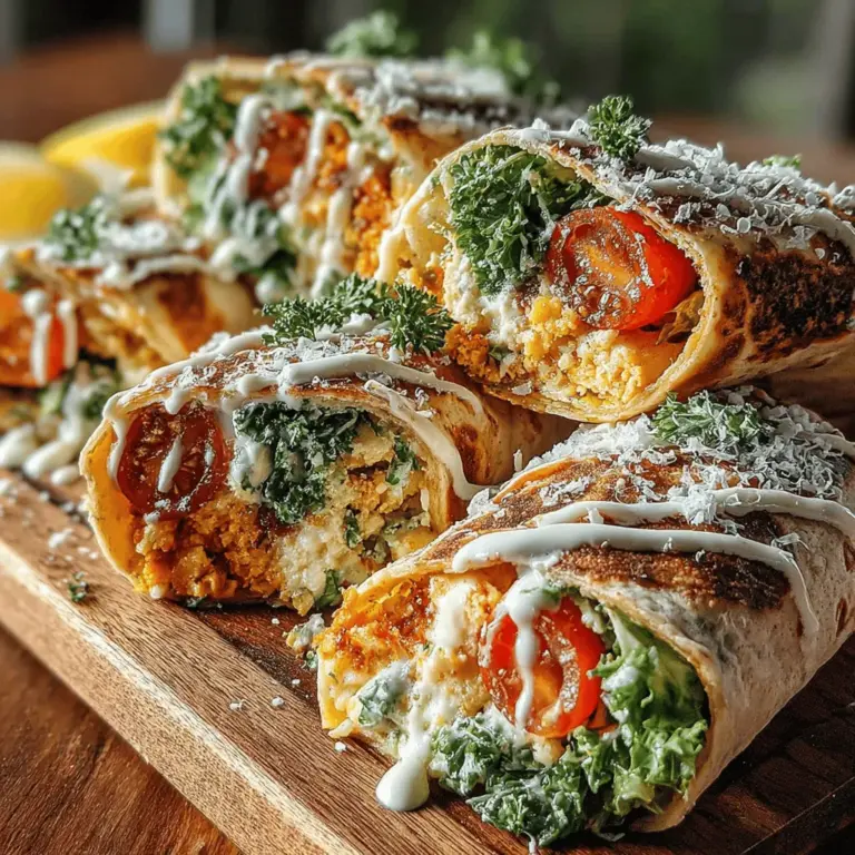 In recent years, the trend of plant-based eating has surged in popularity, driven by a growing awareness of health benefits, environmental sustainability, and ethical considerations. Many individuals are seeking creative ways to incorporate more plant-based meals into their diets, leading to an increased demand for innovative recipes that are both nutritious and satisfying. One such recipe that beautifully captures this trend is the Creamy Chickpea Caesar Wraps. This dish not only delivers a delightful balance of flavors and textures but also serves as a wholesome meal option suitable for lunch, dinner, or meal prep.
