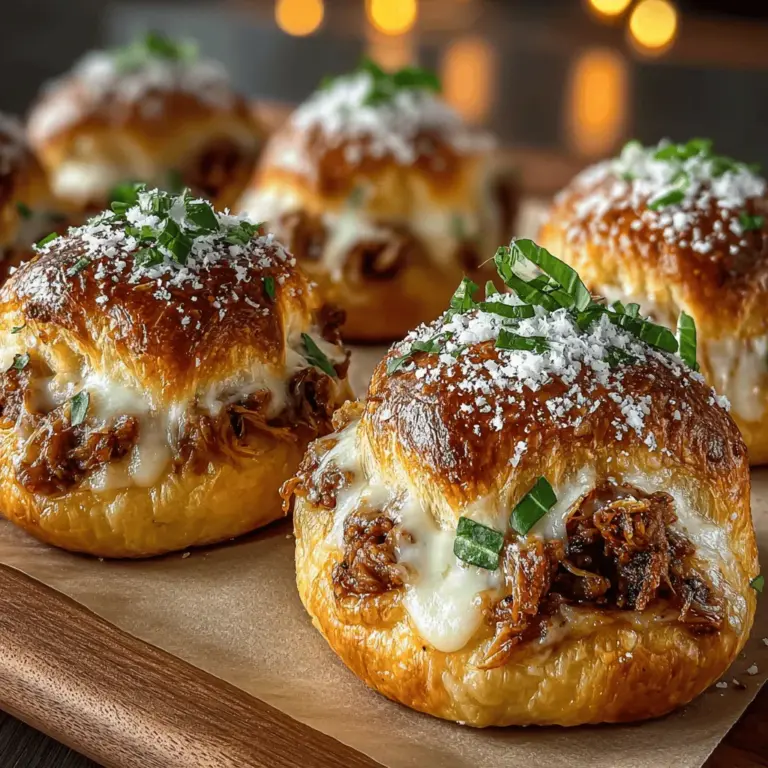 When it comes to appetizers, few dishes can rival the delight of Mini Chicken Parm Crescent Bites. These delicious morsels are not just a feast for the eyes; they offer a harmonious blend of flavors and textures that make them a standout choice for any occasion. Imagine biting into a flaky, golden crescent roll to discover a warm filling of tender chicken, rich marinara sauce, and a melty blend of cheeses. Whether you're hosting a gathering, gearing up for game day, or simply enjoying a cozy family dinner, these bites are sure to please everyone at the table.