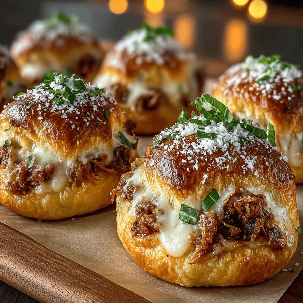 When it comes to appetizers, few dishes can rival the delight of Mini Chicken Parm Crescent Bites. These delicious morsels are not just a feast for the eyes; they offer a harmonious blend of flavors and textures that make them a standout choice for any occasion. Imagine biting into a flaky, golden crescent roll to discover a warm filling of tender chicken, rich marinara sauce, and a melty blend of cheeses. Whether you're hosting a gathering, gearing up for game day, or simply enjoying a cozy family dinner, these bites are sure to please everyone at the table.