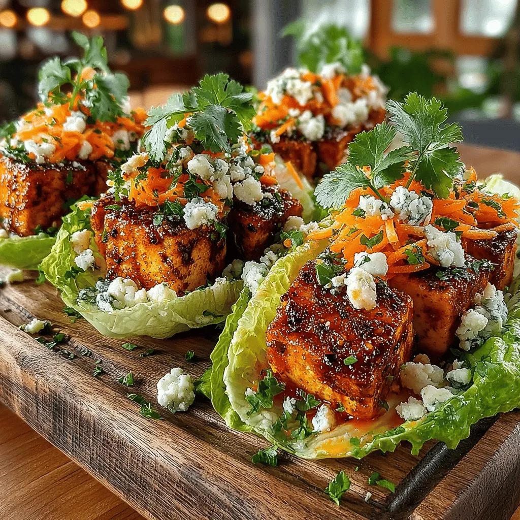 In the vibrant world of plant-based cuisine, few dishes can compete with the bold flavors and satisfying textures of spicy buffalo tofu. The Spicy Mini Buffalo Tofu Lettuce Wrap Bites offer a unique twist on the classic buffalo wing, transforming this beloved appetizer into a healthier, vegan-friendly option that doesn’t compromise on taste. These wraps are perfect for gatherings, appetizer platters, or even a light meal, providing a delightful combination of crispy tofu and fresh, crunchy lettuce. This recipe appeals to a wide audience, ensuring that both vegans and non-vegans alike will find themselves reaching for seconds.
