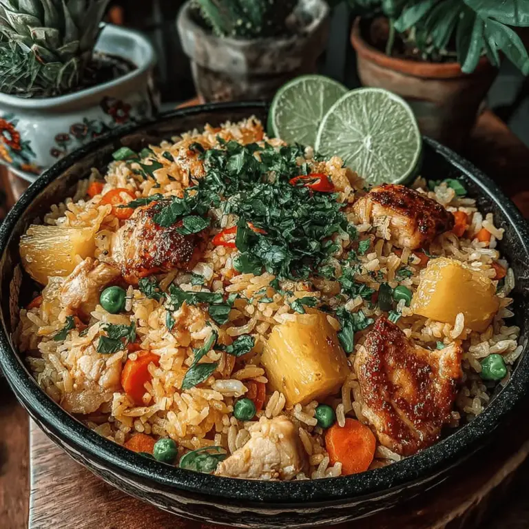 Fried rice is a beloved dish that transcends cultures and cuisines, celebrated for its versatility and ability to transform leftover ingredients into a harmonious meal. Among the myriad variations, Pineapple Paradise Chicken Fried Rice stands out as a delightful blend of savory and sweet flavors. This tropical-inspired dish takes the classic fried rice recipe and elevates it with the addition of juicy pineapple and tender chicken, creating a culinary experience that is both comforting and refreshing.