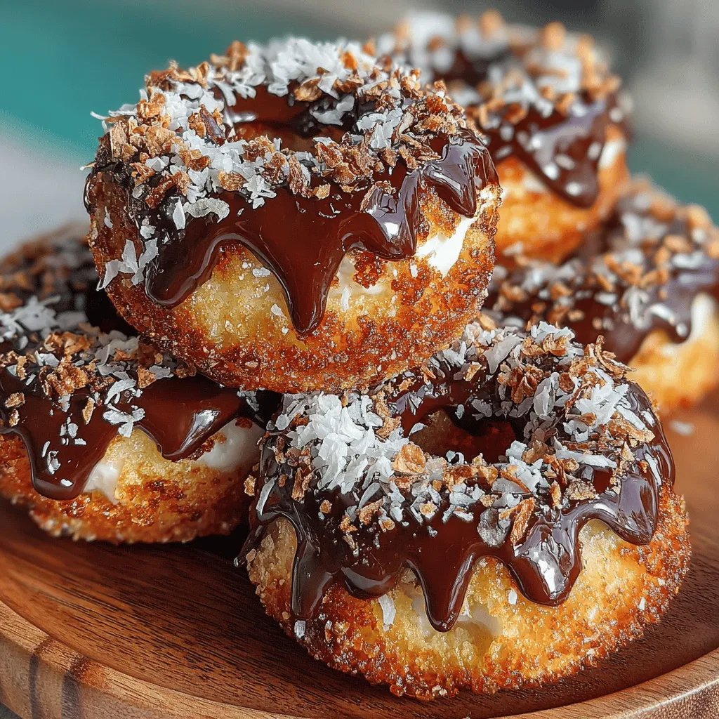 In recent years, the trend towards healthier eating has made its way into the dessert world, with a growing number of people seeking out treats that not only satisfy their sweet tooth but also align with their health goals. Among these delightful options, Frozen Yogurt Choco Coconut Rings stand out as a guilt-free indulgence that is perfect for warm weather, family gatherings, or simply as a quick snack. These rings are a creative fusion of creamy Greek yogurt, tropical coconut, and rich dark chocolate, making them a delicious yet nutritious choice for those looking to enjoy a sweet treat without the usual calories and additives found in traditional desserts.