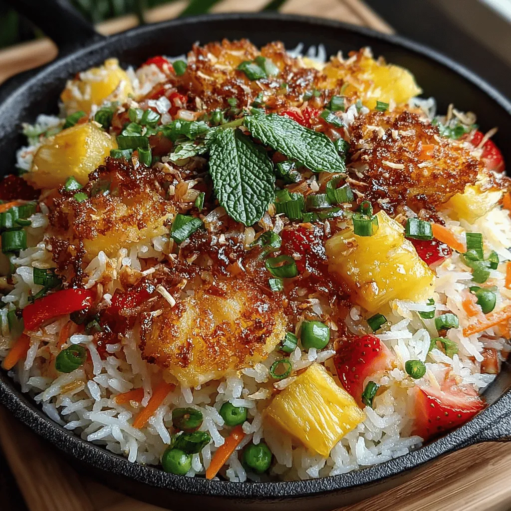 Fried rice is a beloved staple in many cuisines, offering a delightful canvas for creativity in the kitchen. Known for its versatility and quick preparation, fried rice can be adapted to suit various tastes and ingredients. However, the Fruity Fiesta Fried Rice takes this classic dish to an exciting new level by incorporating vibrant fresh fruits and aromatic ingredients. This innovative recipe not only pleases the palate but also adds a splash of color to your meal, making it visually appealing as well as delicious. In this article, we will explore the delightful components of this unique fried rice, dive into its preparation, and discuss why it has become a must-try for any home cook.