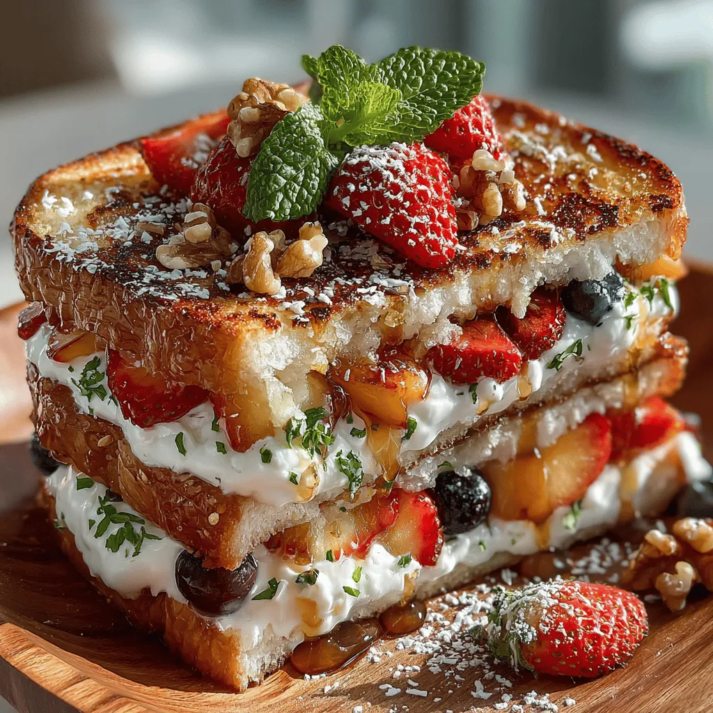 When it comes to innovative culinary creations, the Grilled Fruit Pizza Sandwich Melt stands out as a delightful fusion of flavors and textures that is sure to tantalize your taste buds. Imagine biting into a crispy slice of perfectly grilled bread, only to discover a warm, luscious filling of sweet, grilled fruits and creamy ricotta cheese. This unique sandwich melt not only brings a playful twist to traditional pizza but also highlights the versatility of fresh fruits in a savory context.