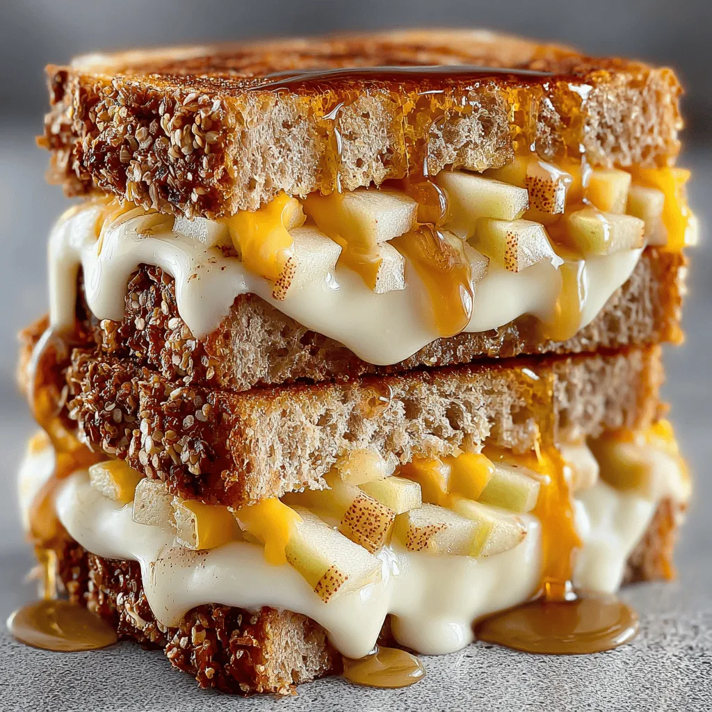 The Cheddar Apple Grilled Snack Sandwich is a culinary gem that artfully combines savory and sweet elements to create a memorable dining experience. This easy-to-make recipe is perfect for a quick lunch or a delightful afternoon snack, appealing to those who appreciate the harmony of contrasting flavors. With each bite, you’ll enjoy the rich, creamy sharpness of cheddar cheese paired with the crisp, juicy sweetness of fresh apples. Whether you’re a busy professional looking for a satisfying midday meal or a parent seeking a fun and nutritious snack for your kids, this sandwich is sure to please.
