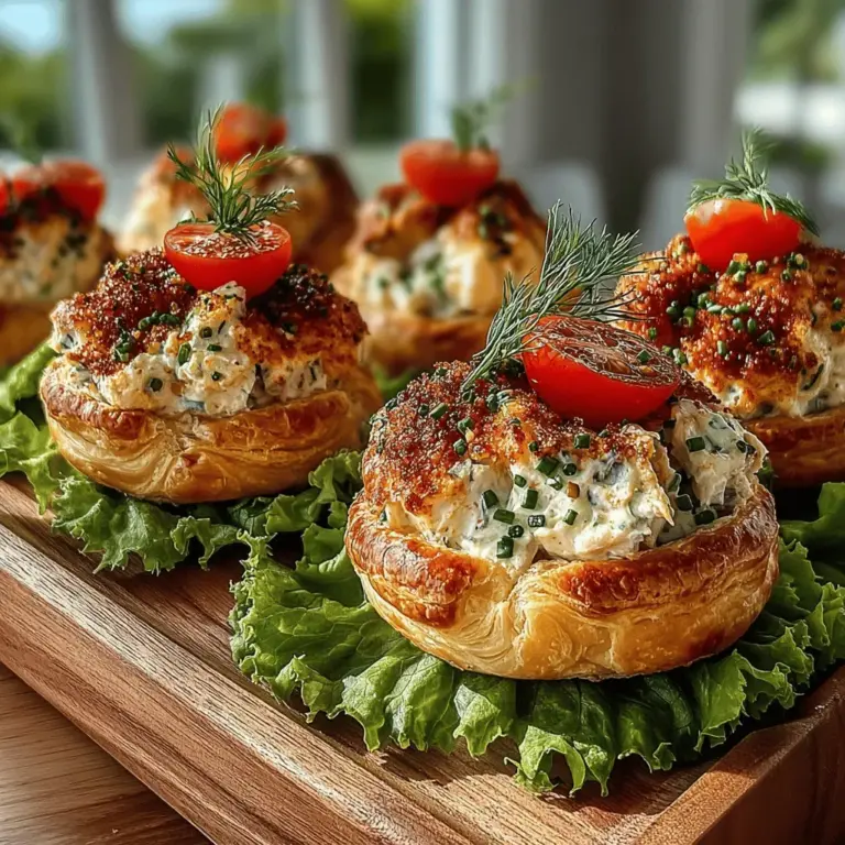 Mini Egg Salad Puff Sandwiches are a delightful twist on a classic recipe that has been cherished for generations. This dish takes the simplicity of traditional egg salad and elevates it by encasing it in flaky puff pastry, creating a perfect bite-sized appetizer or snack. Whether you are hosting a gathering, planning a picnic, or looking for a light lunch option, these mini sandwiches provide a burst of flavor and texture that is sure to impress.