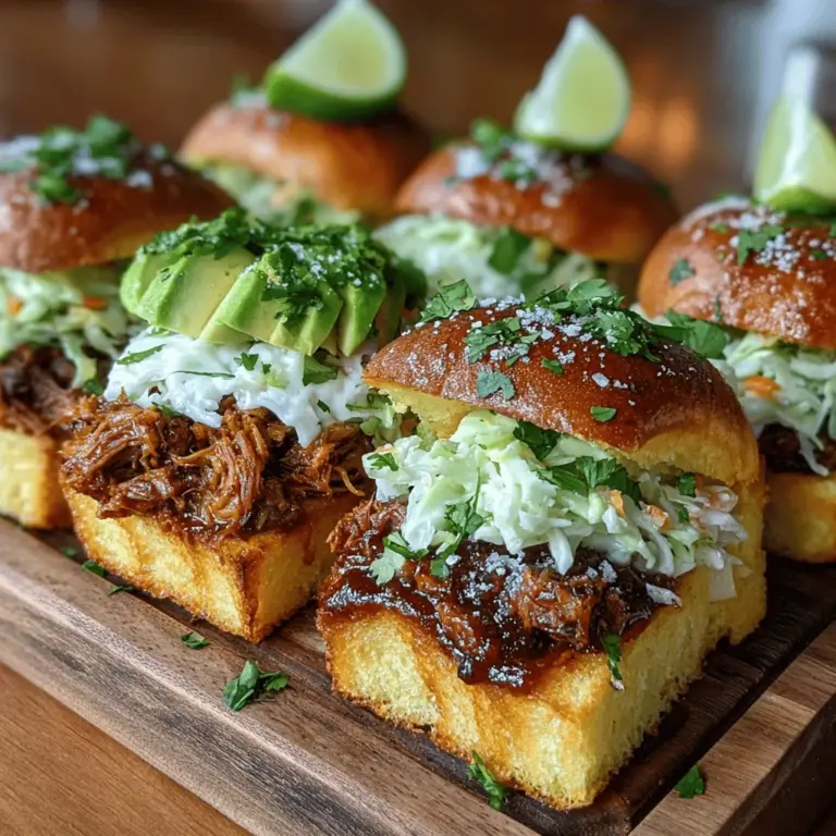 As more people seek plant-based alternatives to traditional meat dishes, mini BBQ jackfruit taco sliders have emerged as a popular and tasty option. These sliders are not only visually appealing but also packed with flavor, making them an excellent choice for gatherings, family dinners, or even quick weeknight meals. The appeal of these sliders lies in their ability to cater to various dietary preferences, including vegan and vegetarian diets, while still satisfying even the most devoted meat lovers.