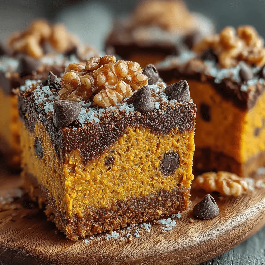 As autumn arrives, bringing with it a tapestry of vibrant leaves and the crispness of the air, our cravings shift toward the comfort of seasonal flavors. One delightful way to embrace fall is with Pumpkin Patch Chocolate Delight Bars, a dessert that masterfully marries the warm, earthy essence of pumpkin and spices with the decadent richness of chocolate. This recipe is not only simple and approachable but also utilizes wholesome ingredients that can cater to a variety of occasions—from family gatherings to cozy evenings at home.