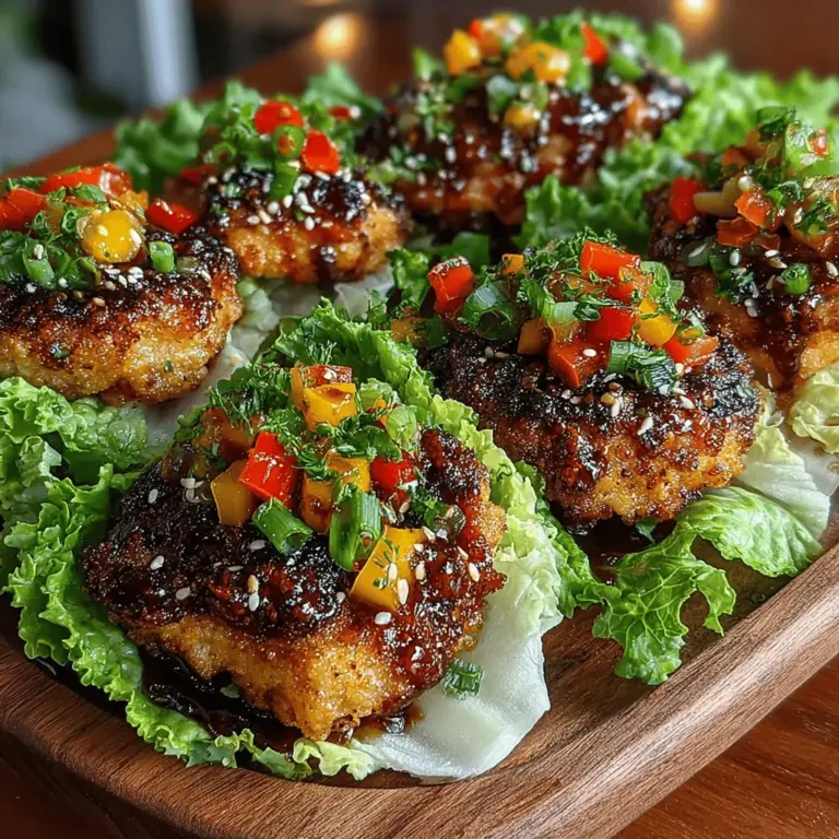 Creating the perfect chicken patties is essential for the success of your Fiery Crunchy Chicken Lettuce Wraps. Here are some tips on achieving the right size and shape for even cooking: