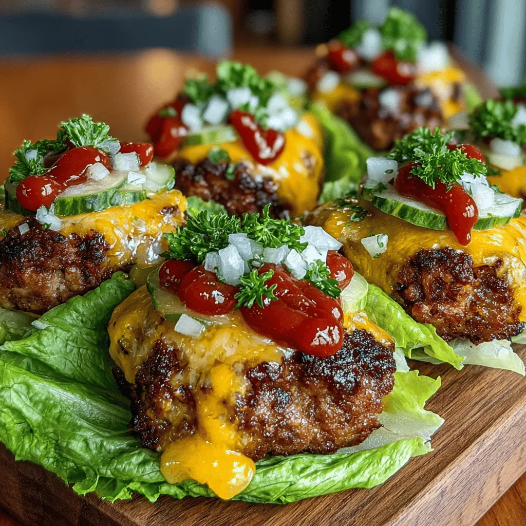 If you're searching for a delicious and guilt-free alternative to traditional cheeseburgers, look no further than Mini Cheeseburger Lettuce Wrap Bites. These bite-sized delights not only satisfy your cravings for hearty flavors but also cater to health-conscious individuals and families looking to reduce their carb intake. Mini cheeseburgers have long been a favorite for gatherings, but when you swap out the bun for crisp lettuce, you elevate this classic comfort food into a fresh, nutritious offering that everyone can enjoy.