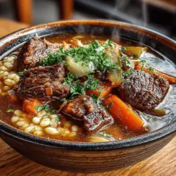 In the realm of comforting meals, few dishes offer the same warmth and satisfaction as a well-prepared soup. Our Slow Cooker Beef & Barley Soup epitomizes the essence of comfort food, providing a hearty, nourishing experience that is perfect for chilly evenings or any time you crave a bowl of something wholesome. This recipe brings together tender chunks of beef, nutritious barley, and a colorful array of vegetables, all simmered together in a slow cooker to create a symphony of flavors and textures.