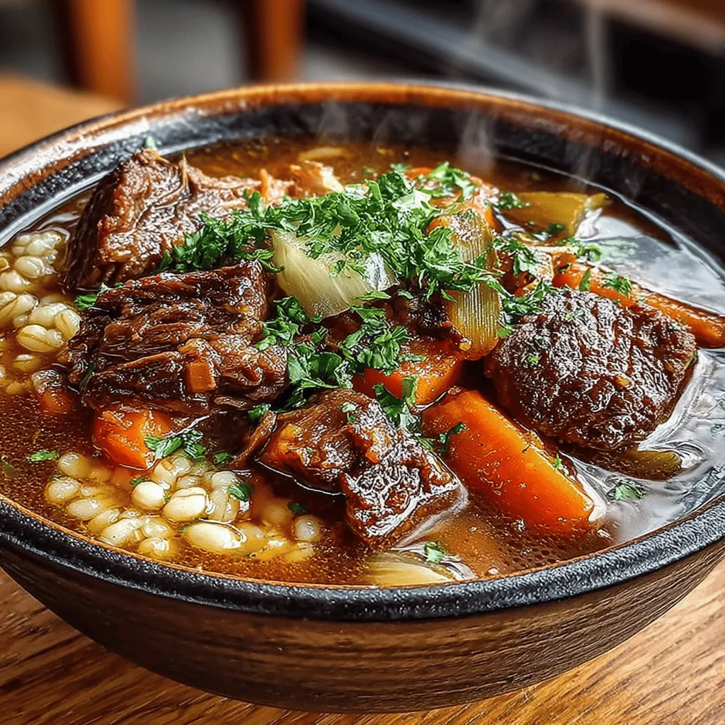 In the realm of comforting meals, few dishes offer the same warmth and satisfaction as a well-prepared soup. Our Slow Cooker Beef & Barley Soup epitomizes the essence of comfort food, providing a hearty, nourishing experience that is perfect for chilly evenings or any time you crave a bowl of something wholesome. This recipe brings together tender chunks of beef, nutritious barley, and a colorful array of vegetables, all simmered together in a slow cooker to create a symphony of flavors and textures.