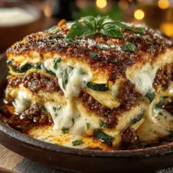 Zucchini & Cheese Delight Lasagna Bake: Completing the Recipe