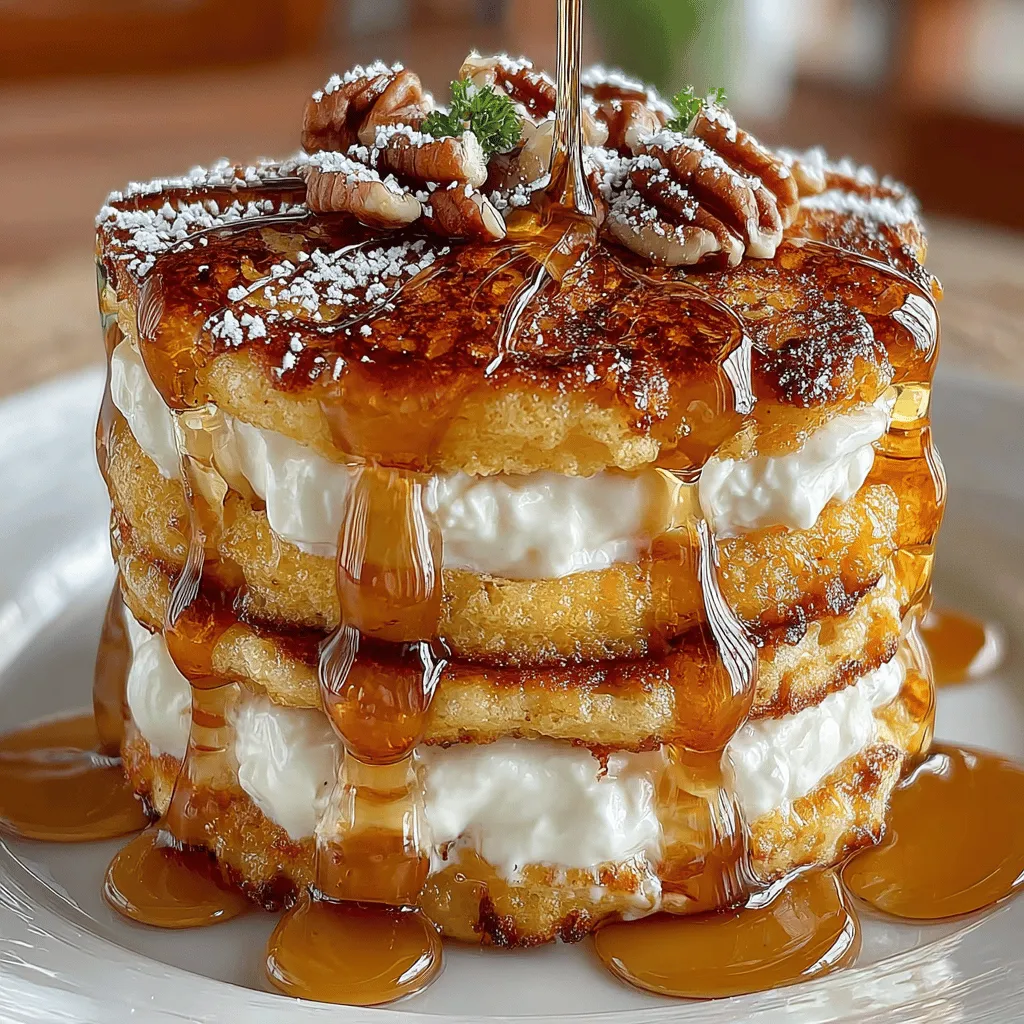 As the leaves turn and the aroma of autumn fills the air, there's no better way to celebrate the season than with a deliciously festive breakfast. Pumpkin Pancake Sandwich Bites are not just a treat for the taste buds; they also embody the warm, comforting flavors of fall. This delightful dish takes the classic pancake to new heights by transforming it into a charming sandwich, filled with a creamy maple-infused goodness that everyone will love. Whether you are hosting a cozy brunch, enjoying a leisurely breakfast with family, or simply treating yourself to something special, these pancake bites are sure to impress.