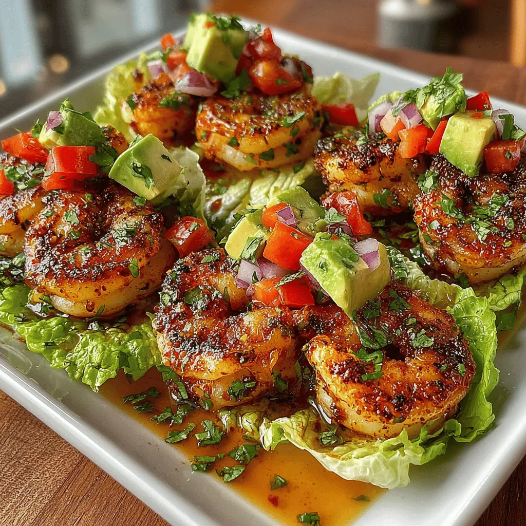 The first step in creating your Garlic Lime Shrimp Lettuce Wraps is preparing the filling. This involves marinating the shrimp and creating a fresh avocado-tomato mixture that will bring a burst of flavor to your wraps.