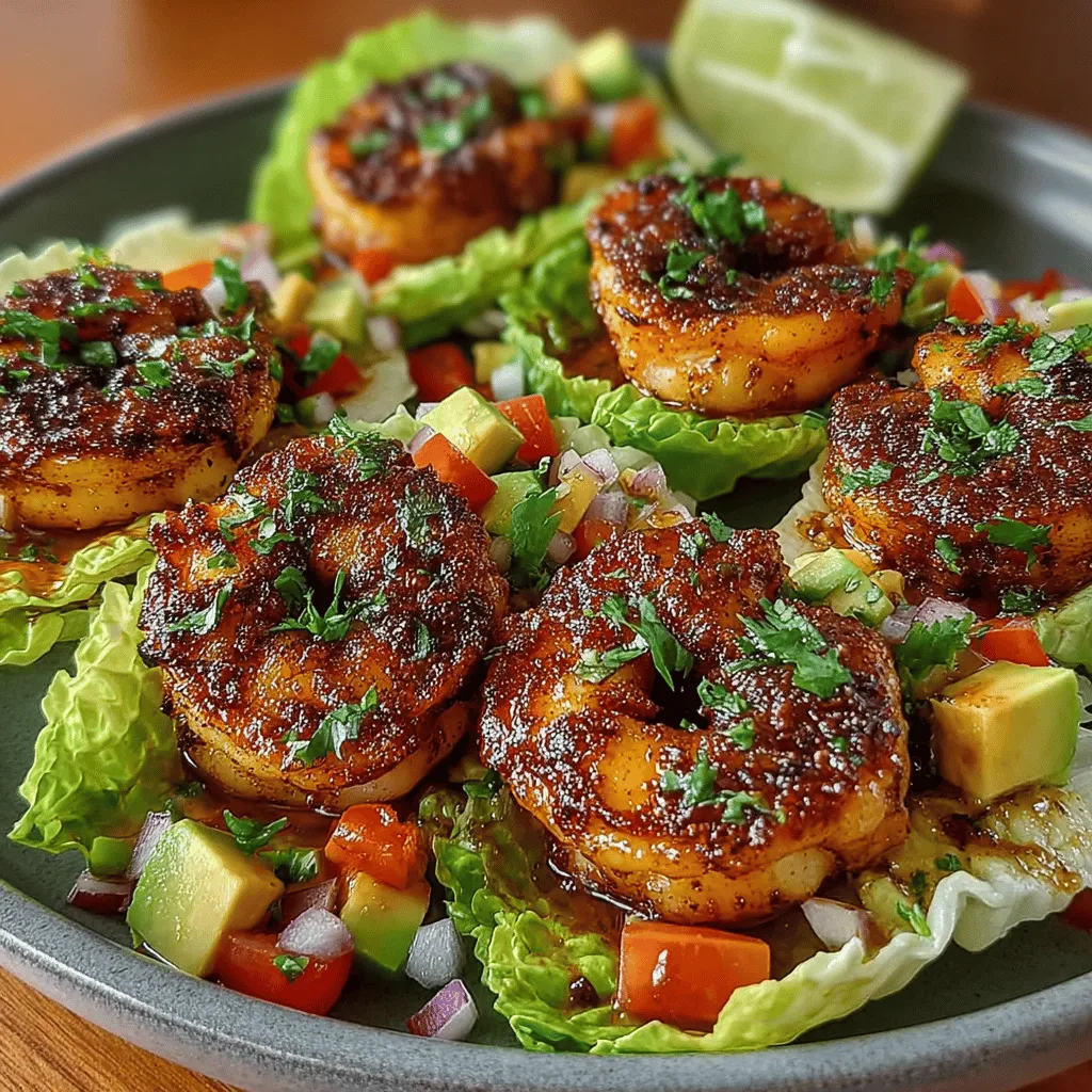 The first step in creating your Garlic Lime Shrimp Lettuce Wraps is preparing the filling. This involves marinating the shrimp and creating a fresh avocado-tomato mixture that will bring a burst of flavor to your wraps.
