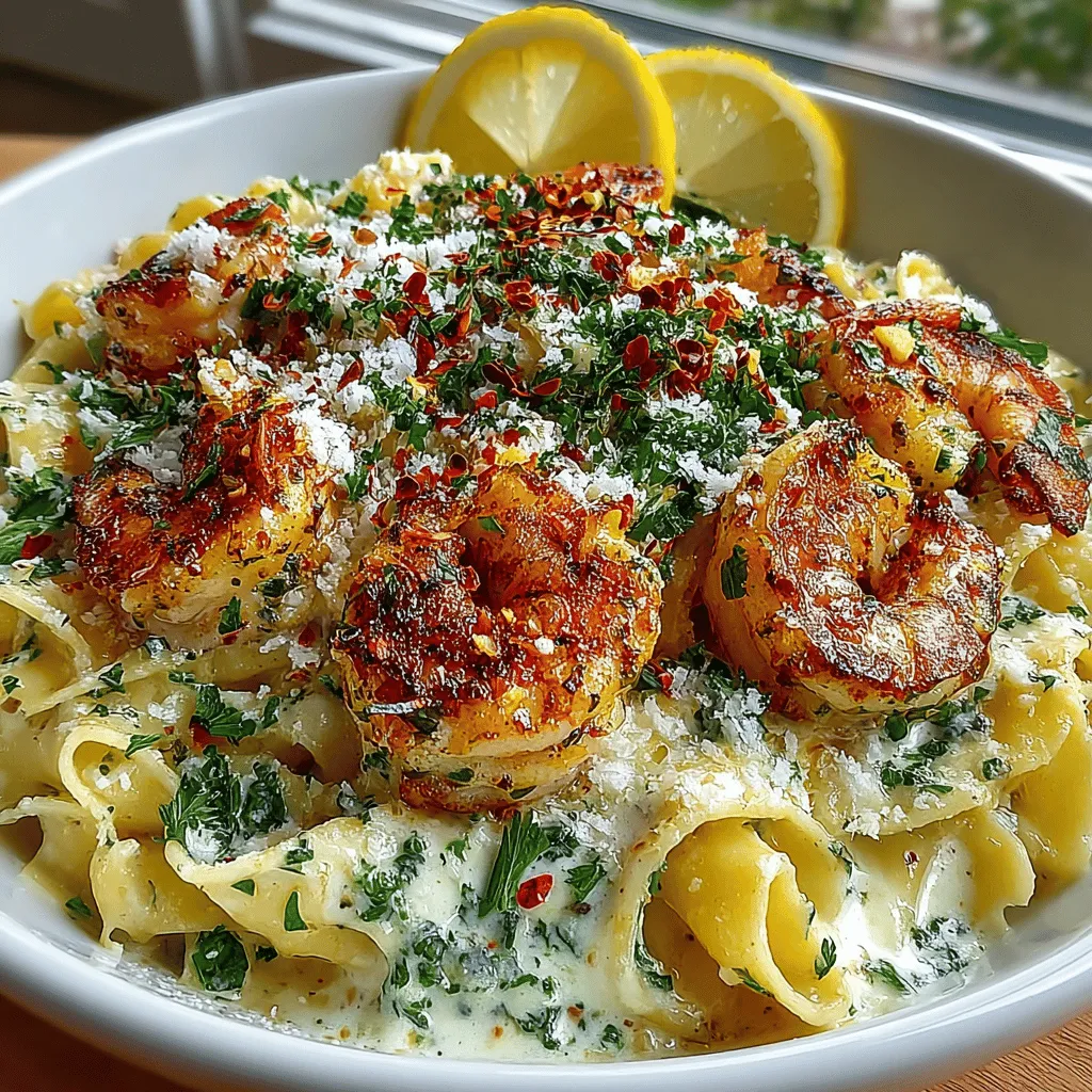 Garlic Butter Shrimp with Creamy Pasta is a dish that embodies the perfect balance of flavors and textures, making it a favorite among seafood lovers and pasta enthusiasts alike. The delightful combination of succulent shrimp, fragrant garlic, and rich butter enveloped in a creamy pasta sauce creates a symphony of taste that is simply irresistible. Whether you're preparing a comforting family dinner or celebrating a special occasion, this dish stands out not only for its vibrant flavors but also for its ease of preparation.