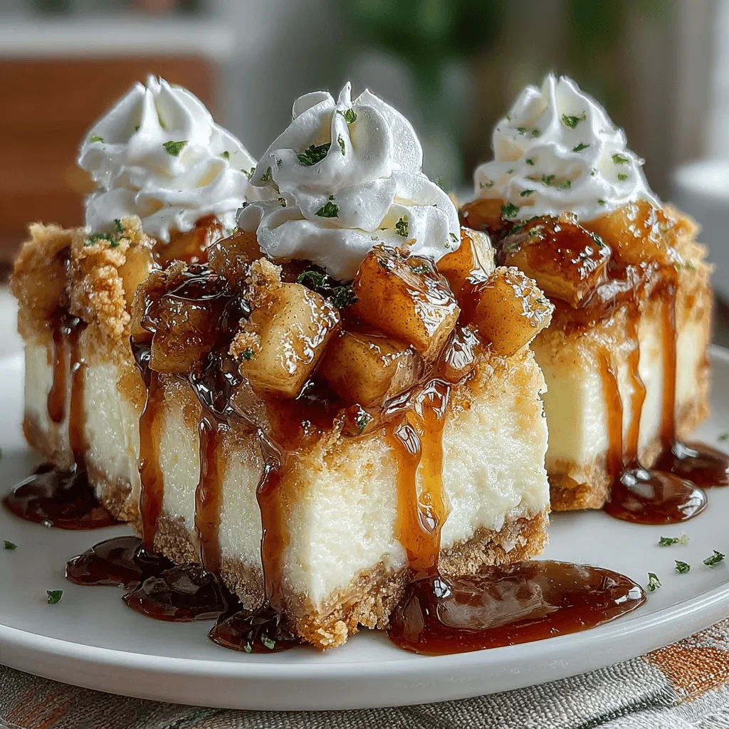 If you're searching for a dessert that beautifully marries the warmth of autumn spices with the creamy richness of cheesecake, look no further than caramelized apple cinnamon cheesecake bars. These delightful treats not only capture the essence of fall with their comforting flavors, but they also provide a stunning visual appeal that makes them perfect for gatherings, family dinners, or simply enjoying a cozy night in. The harmonious blend of caramelized apples, a hint of cinnamon, and the velvety texture of cheesecake creates a dessert experience that is sure to impress.