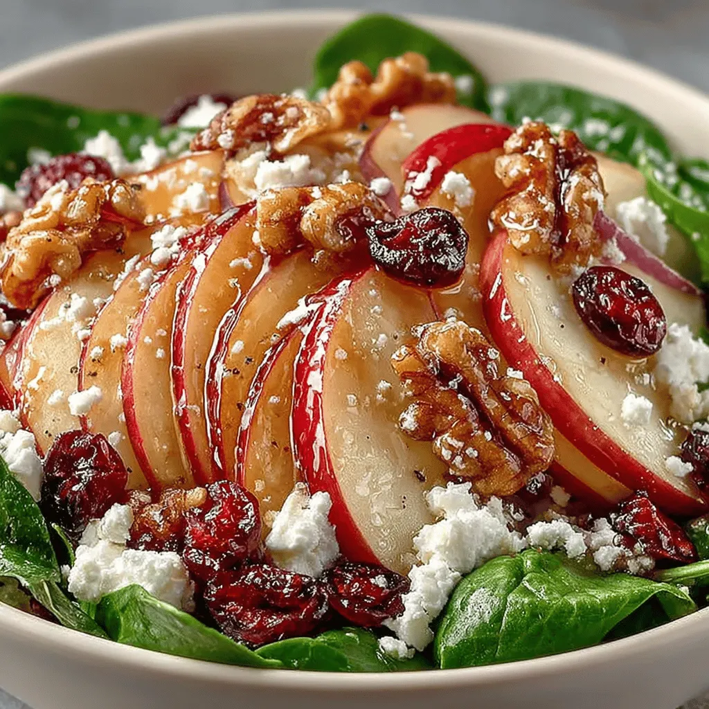 As the vibrant hues of autumn emerge, so does the opportunity to create a salad that captures the essence of the season. The Crisp Autumn Apple Cranberry Spinach Salad is not just a dish; it’s a celebration of fall’s bounty, combining the crispness of freshly picked apples, the tartness of cranberries, and the earthiness of spinach. This salad is a delightful medley of flavors and textures that not only looks beautiful on the plate but also nourishes the body, making it an ideal choice for your autumn gatherings or a healthy lunch option.