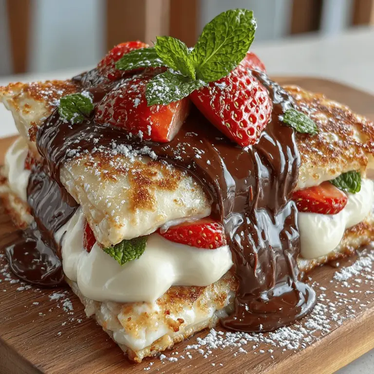 Discover the delightful fusion of flavors in Neapolitan Cake Quesadillas, a creative treat that brings together the classic elements of a Neapolitan cake into a fun, portable form. This innovative dessert combines rich chocolate, fresh strawberries, and creamy vanilla, all nestled between crispy flour tortillas. Perfect for parties, special occasions, or a sweet indulgence at home, this recipe is easy to prepare and sure to impress. In this article, we will walk through the ingredients, detailed preparation steps, and the irresistible appeal of this unique dessert.