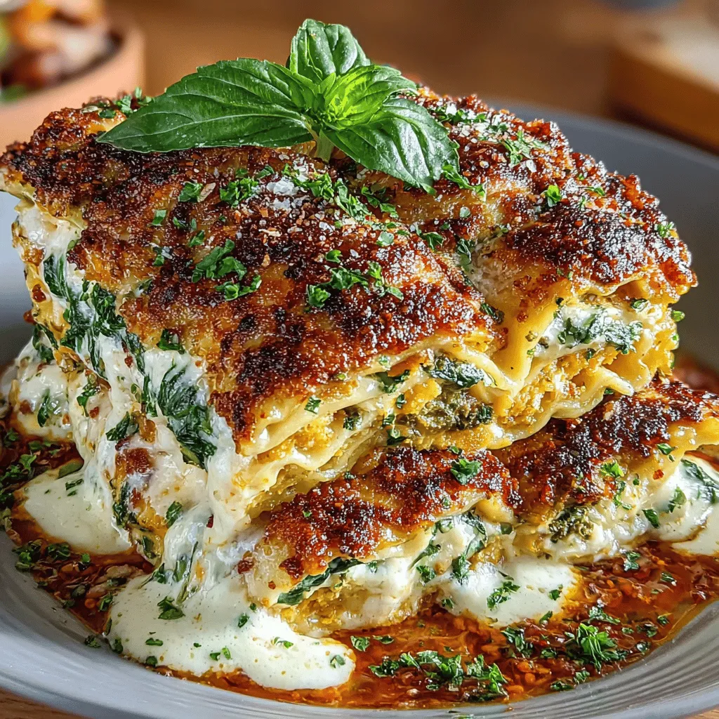 At the heart of this lasagna are two star ingredients: butternut squash and spinach. Butternut squash, with its sweet, nutty flavor and creamy texture, serves as a wonderful base for the layers of cheese and noodles. Not only is it delicious, but it is also loaded with vitamins and minerals. Rich in beta-carotene, vitamin A, and dietary fiber, butternut squash supports eye health and digestion while providing a satisfying sweetness that balances out the savory elements of the dish.