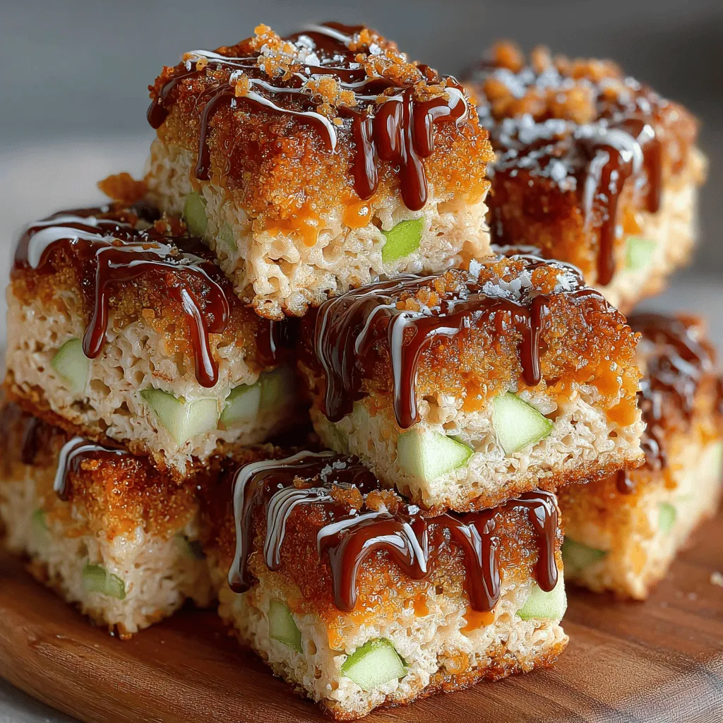 Caramel Apple Crunch Rice Krispie Treats offer a delightful twist on the classic dessert we all know and love. This innovative recipe combines the nostalgic flavors of traditional Rice Krispies treats with the sweetness of caramel and the tartness of fresh green apples, creating a dessert that is not only visually appealing but also bursting with flavor. Ideal for gatherings, parties, or simply indulging at home, these treats are sure to impress both kids and adults alike. In this article, we will dive into the ingredients, preparation steps, and the unique characteristics that make these treats a standout choice for any occasion.