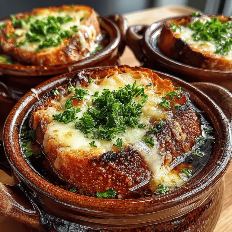 French Onion Soup is more than just a dish; it’s a culinary tradition steeped in history. Originating in France during the 18th century, this comforting soup has earned its place as a beloved classic in both French bistros and home kitchens worldwide. Known for its rich, savory flavor and luxurious texture, French Onion Soup tells the story of humble ingredients transformed into something extraordinary. The aromatic blend of caramelized onions, rich broth, and melted cheese creates a symphony of flavors that captivates the senses and warms the soul.