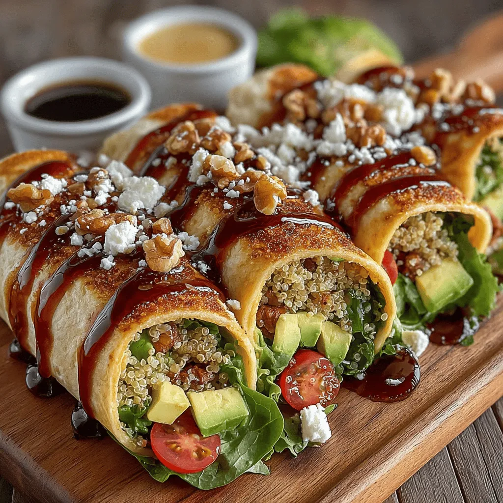 In the fast-paced modern world, where time is often of the essence, finding healthy and delicious meal options can feel like a daunting task. However, Balsamic Vinaigrette Wraps emerge as a standout choice in the realm of quick, nutritious meals. These vibrant wraps are a symphony of fresh greens, protein-packed quinoa, and creamy avocado, all brought together with a tangy and flavorful balsamic vinaigrette. Versatile and easy to customize, they are ideal for lunch, dinner, or even a wholesome snack. In this article, we will delve into the components that make up these wraps, guide you through the preparation process, and highlight the nutritional benefits that accompany each ingredient.