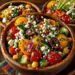 Mediterranean Chickpea Salad Bowls: A Flavorful and Nutritious Delight