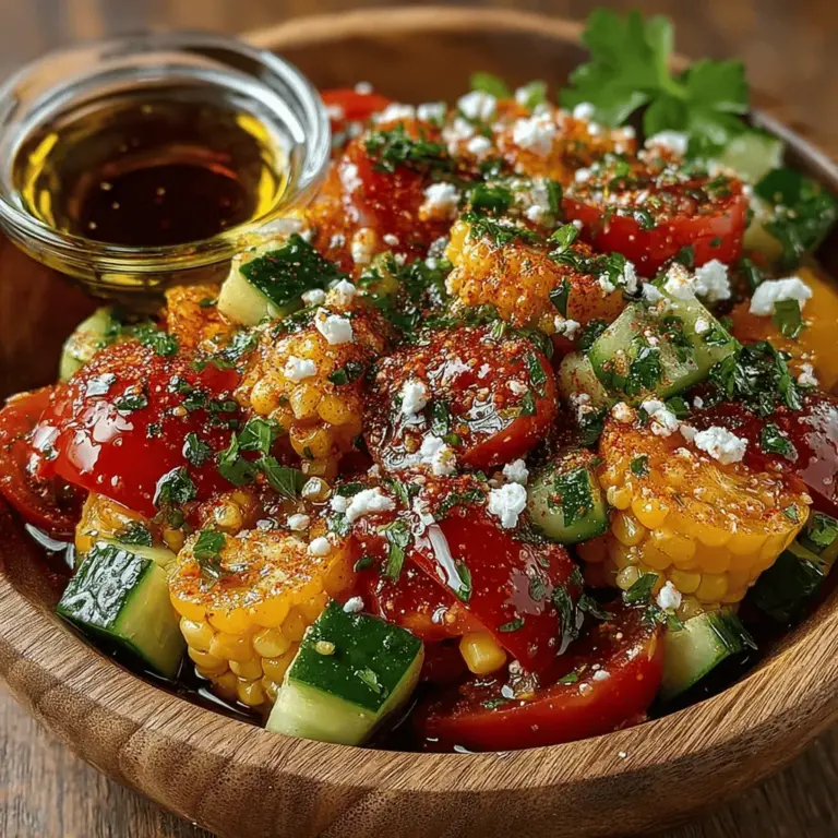 As the warm sun graces us with longer days and vibrant blooms, summer dining becomes a celebration of fresh, vibrant flavors. The appeal of summer salads lies not only in their ability to cool us down but also in the diverse array of seasonal produce that bursts with flavor. One standout dish that embodies the essence of summer is the Bright & Breezy Summer Tomato and Corn Salad. This salad showcases the best of the season's bounty, combining sweet, juicy tomatoes and crisp corn in a light, refreshing dish that serves as both a delightful side and a satisfying light meal.