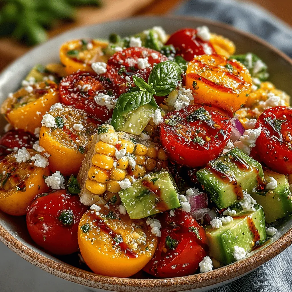 As the sun shines brighter and the days grow longer, nothing quite captures the essence of summer like a refreshing salad. The Sun-Kissed Tomato & Corn Fiesta Salad is a vibrant, flavorful dish that perfectly embodies the spirit of the season. Bursting with colorful ingredients, this salad not only pleases the palate but also offers a plethora of health benefits, making it an ideal choice for summer gatherings, picnics in the park, or a quick, healthy weeknight dinner.