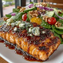 Honey Mustard Glazed Salmon Salad Recipe