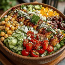 Sunshine Mediterranean Chickpea Salad Bowls