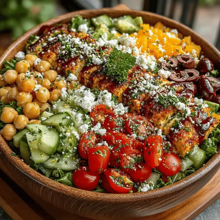 Sunshine Mediterranean Chickpea Salad Bowls are more than just a meal; they are a celebration of flavor, color, and nutrition. This vibrant dish is perfect for various occasions, whether it's a light lunch, a hearty dinner, or a delightful side at a summer gathering. The combination of fresh vegetables, protein-rich chickpeas, and zesty dressing makes this salad not only visually appealing but also a wholesome choice packed with essential nutrients.