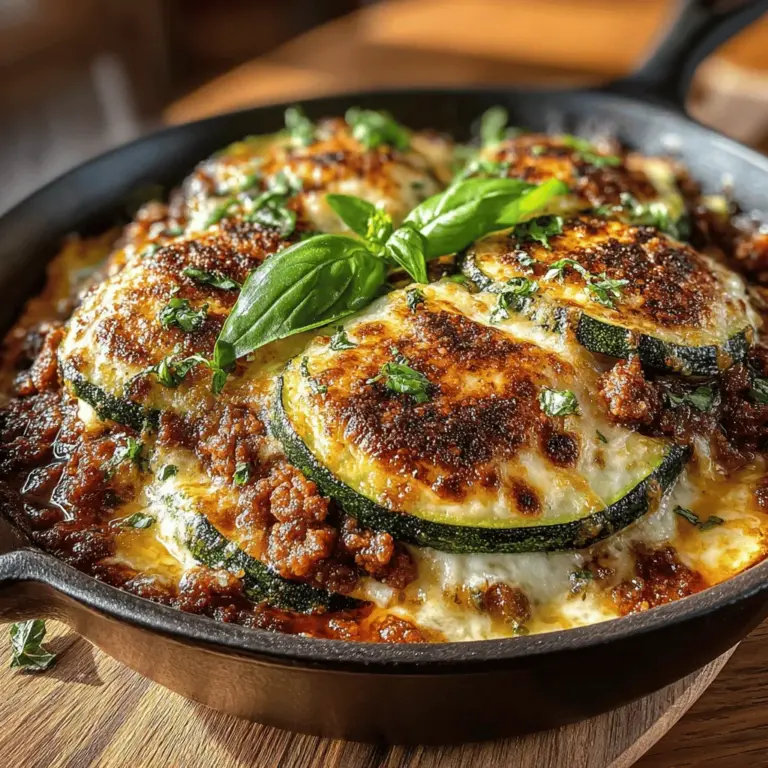 In the world of comfort food, lasagna holds a special place in many hearts. Traditionally layered with pasta, rich sauces, and a medley of cheeses, this beloved dish can often come with a hefty calorie count. However, a growing trend in healthy eating emphasizes that comfort food doesn’t have to sacrifice nutrition for flavor. Enter the Zucchini Bliss Lasagna Bake, a delightful twist on the classic recipe that brings together wholesome ingredients without compromising on taste. This innovative dish not only satisfies your cravings but also aligns with healthier eating practices, making it a perfect option for families looking to enjoy a nourishing meal together.