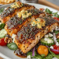 Honey Mustard Glazed Salmon Salad: A Culinary Delight