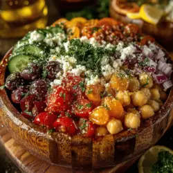 Vibrant Mediterranean Chickpea Salad Bowls