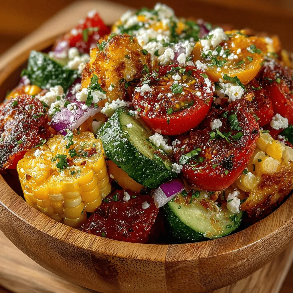 As summer approaches and the days grow longer, the produce aisle transforms into a vibrant palette of colors and flavors, beckoning us to embrace the bounty of the season. One dish that truly encapsulates the essence of summer is the Sun-Kissed Tomato and Corn Medley. This refreshing salad is a delightful celebration of fresh, seasonal ingredients, combining the juicy, ripe flavors of heirloom tomatoes with the sweet crunch of corn. It is a dish that not only invigorates the palate but also nourishes the body, making it an ideal option for any meal.